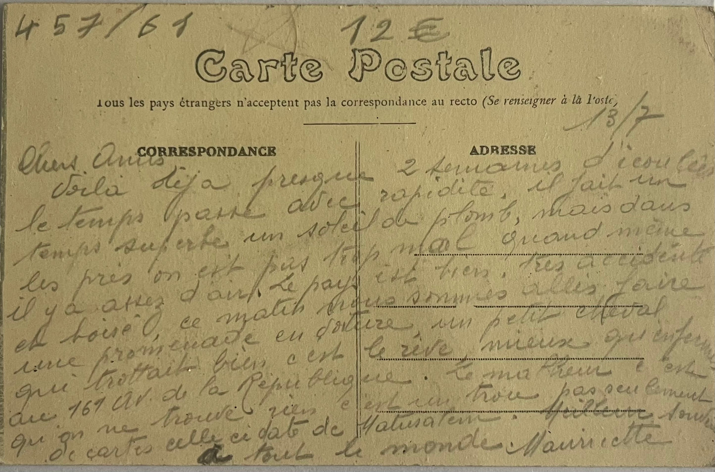 CPA FR61 Forêt de Bellême (Orne) - En pleine forêt - Les sabotiers verso