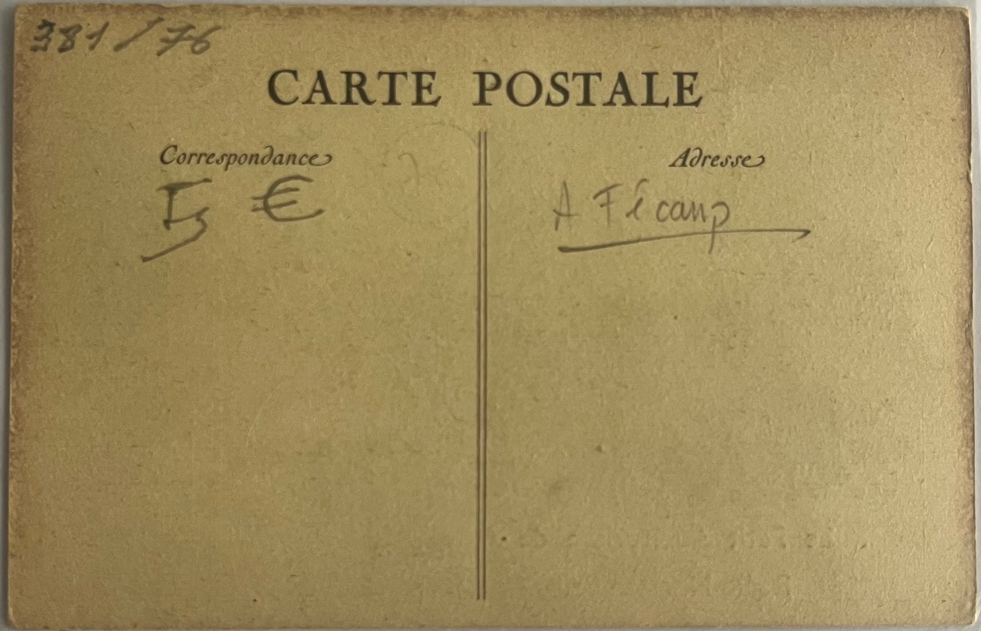 CPA FR76 Fécamp - Le Petit Auditorium de Radio-Normandie verso