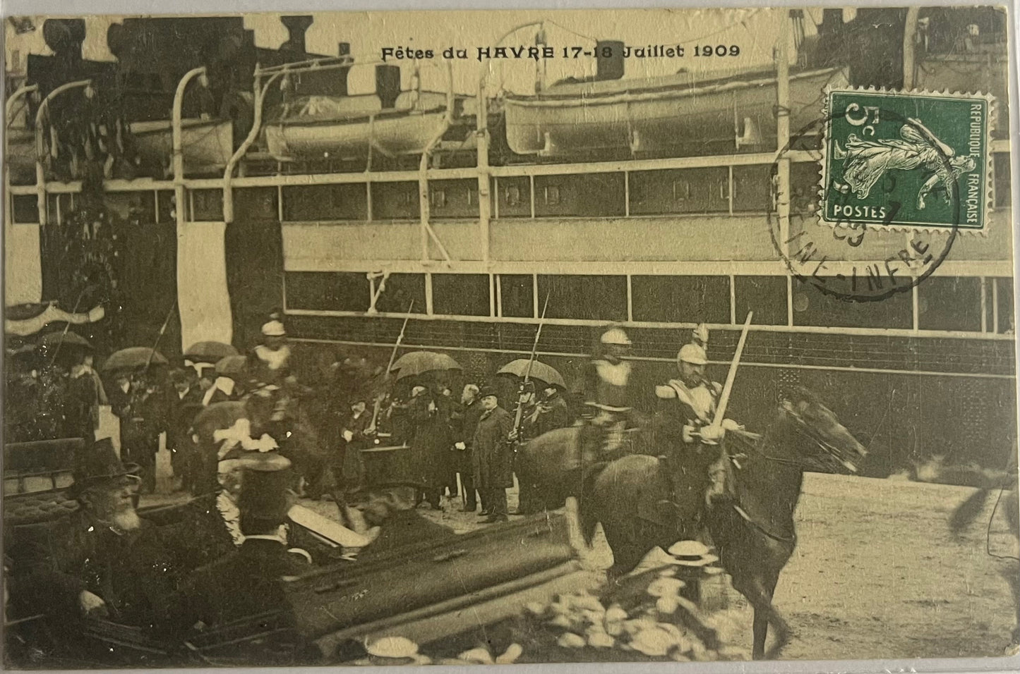 CPA FR76 Fêtes du Havre - 17-18 Juillet 1909 recto
