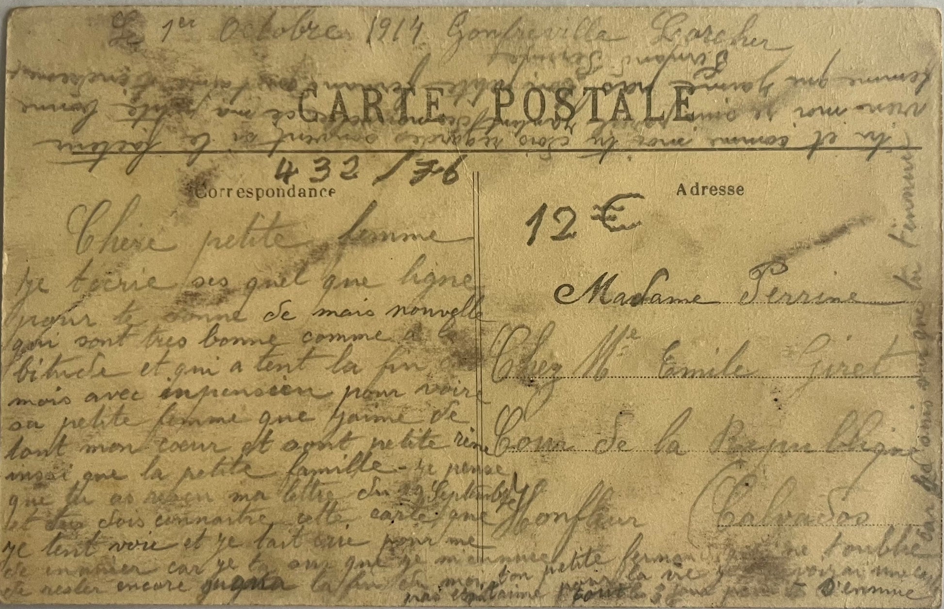 CPA FR76 Gonfreville-l'Orcher (Seine-inf.) - Maison Vimont, Route Nationale