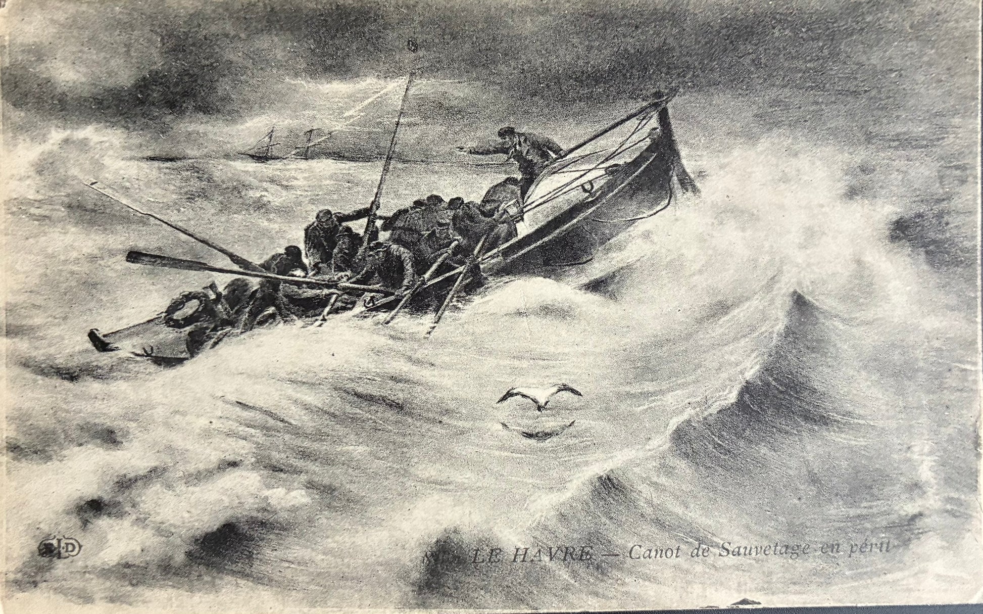 CPA FR76 Le Havre - Canot de Sauvetage en péril