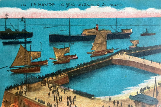 CPA FR76 Le Havre - La Jetée à l'heure de la marée