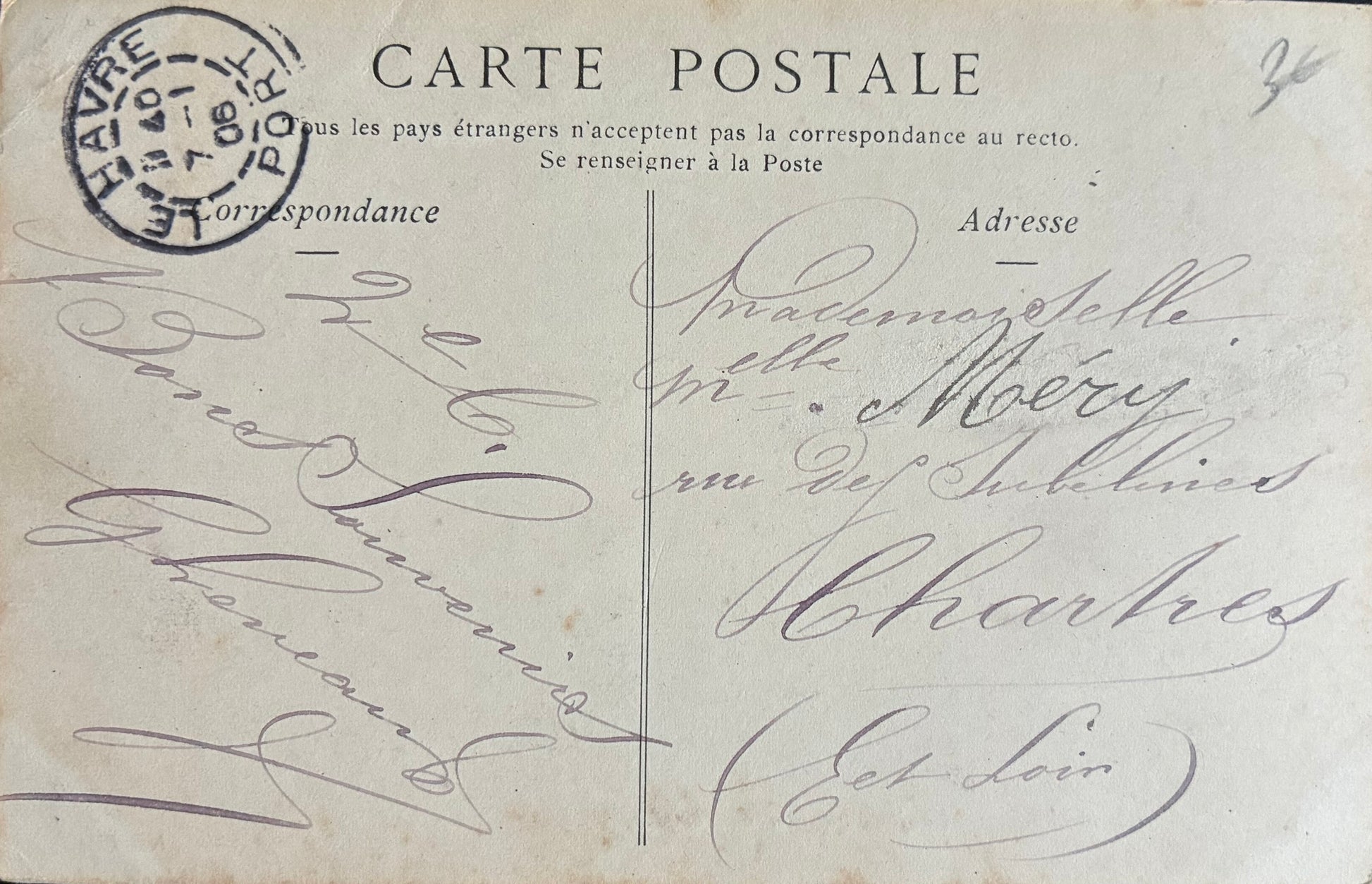 CPA FR76 Le Havre - La Jetée un jour de Tempête ND