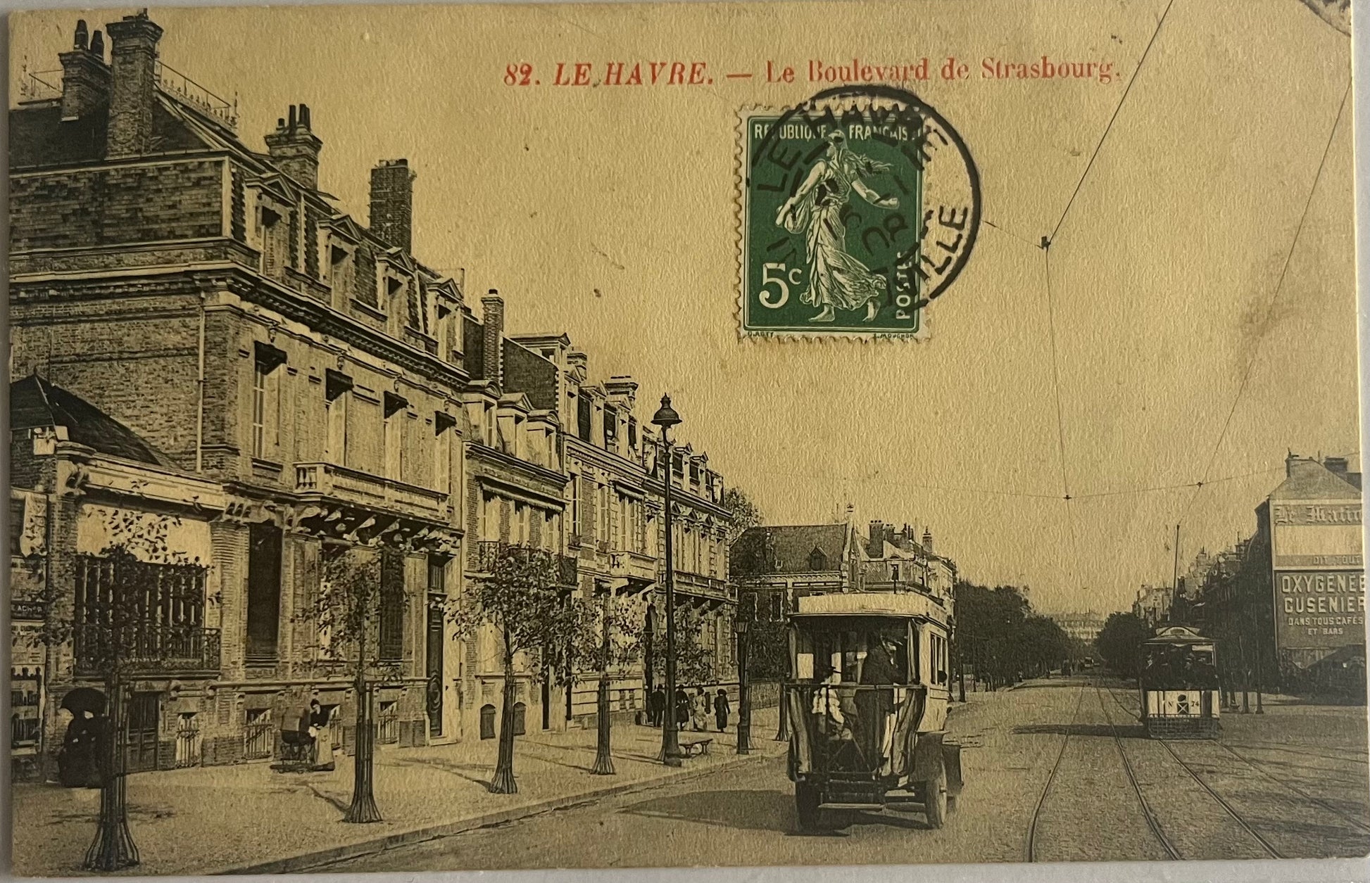 CPA FR76 Le Havre - Le Boulevard de Strasbourg recto