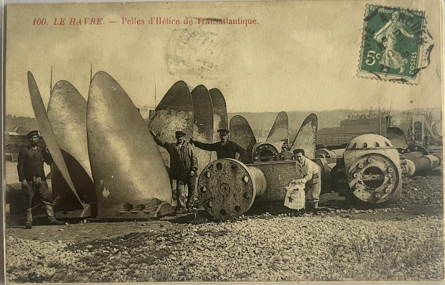 CPA FR76 Le Havre - Pelles d'Helice de Transatlantique recto