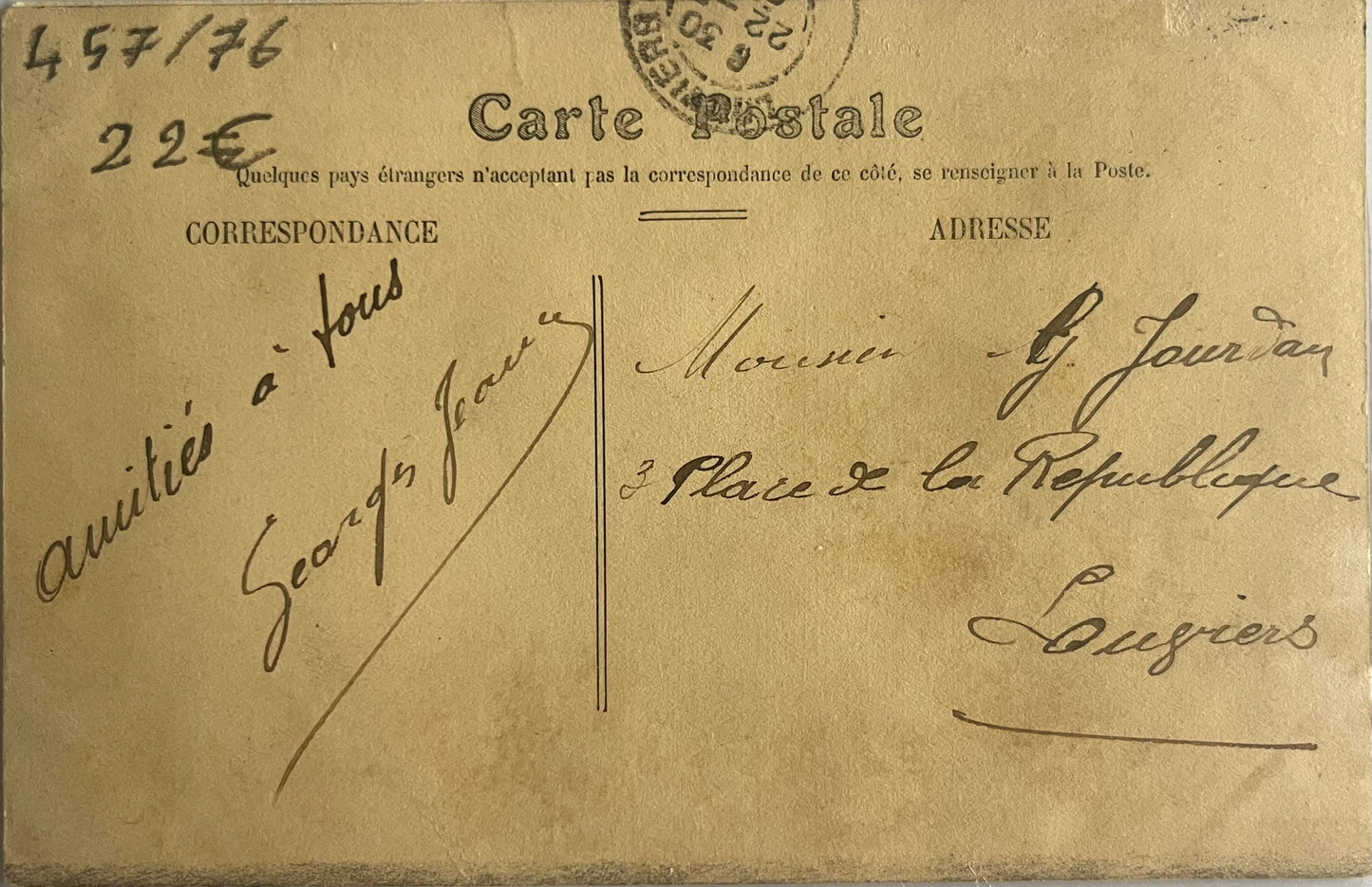 CPA FR76 Le Havre - Pelles d'Helice de Transatlantique verso