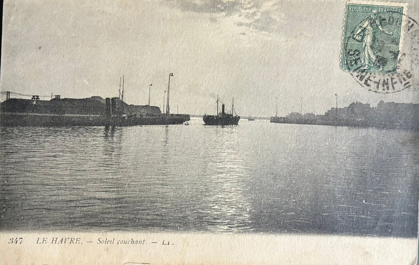 CPA FR76 Le Havre - Soleil couchant