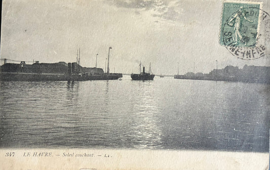 CPA FR76 Le Havre - Soleil couchant