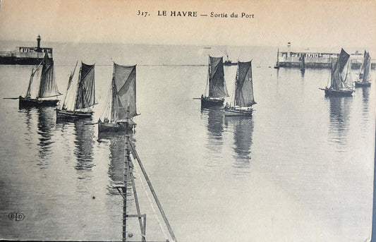 CPA FR76 Le Havre - Sortie du Pont