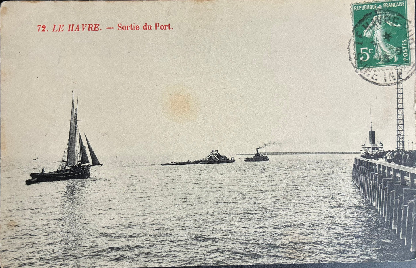 CPA FR76 Le Havre - Sortie du Port