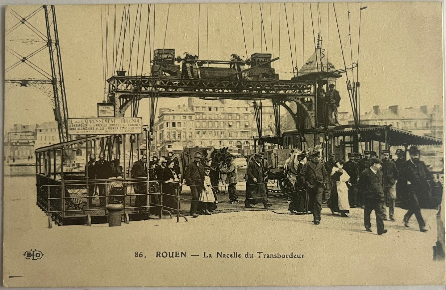 CPA FR76 Rouen - La Nacelle du Transbordeur recto