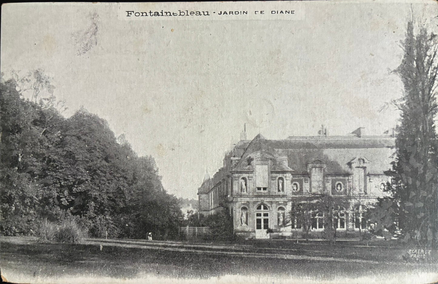 CPA FR77 Fontainebleau - Jardin de Diane