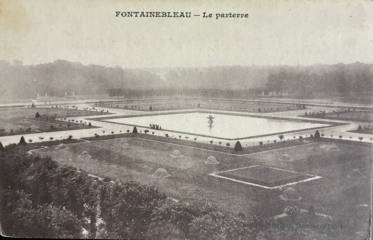 CPA FR77 Fontainebleau - Le parterre