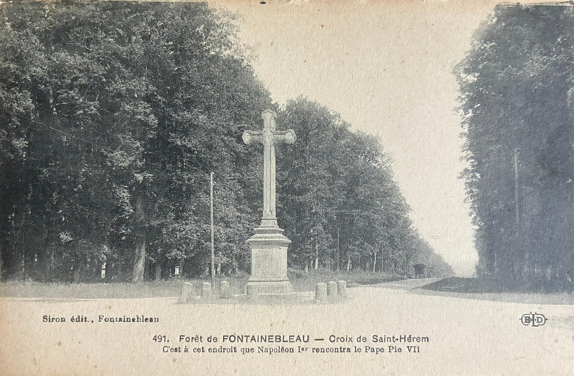 CPA FR77 Forêt de Fontainebleau - Croix de Saint-Hérem