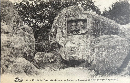 CPA FR77 Forêt de Fontainebleau - Rocher de Rousseau et Millet (Gorges d'Apremont)