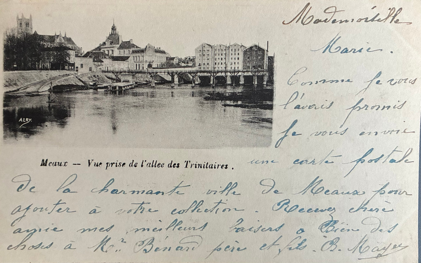CPA FR77 Meaux - Vue prise de l'allée des Trinitaires