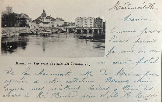 CPA FR77 Meaux - Vue prise de l'allée des Trinitaires