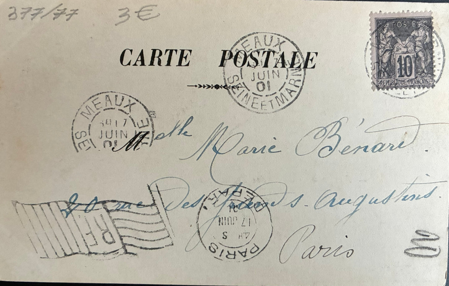 CPA FR77 Meaux - Vue prise de l'allée des Trinitaires