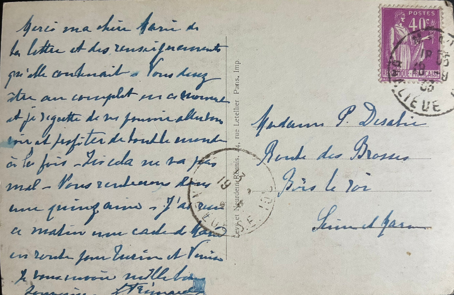 CPA FR77 Meaux - Vue sur la Cathédrale, prise de l'Hôtel de Ville