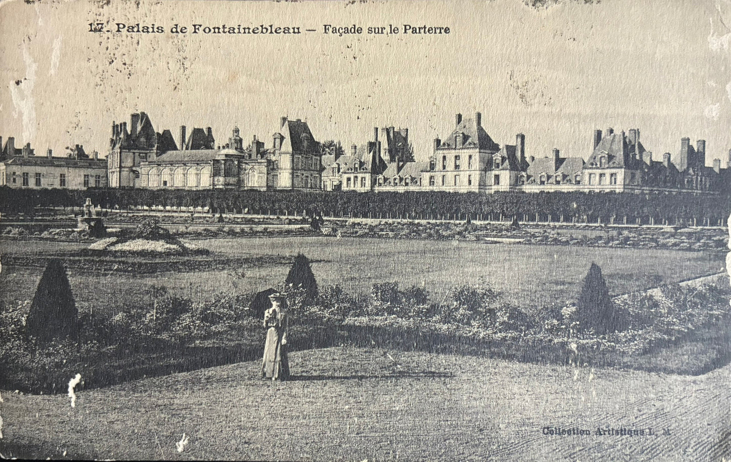 CPA FR77 Palais de Fontainebleau - Façade sur le Parterre