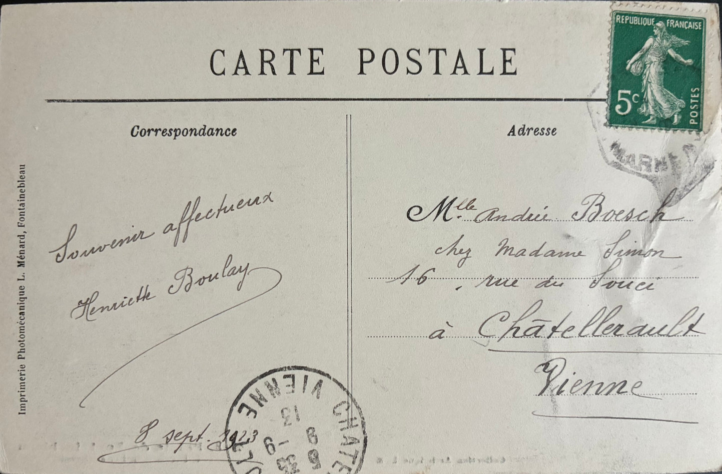 CPA FR77 Palais de Fontainebleau - L'escalier du fer à cheval