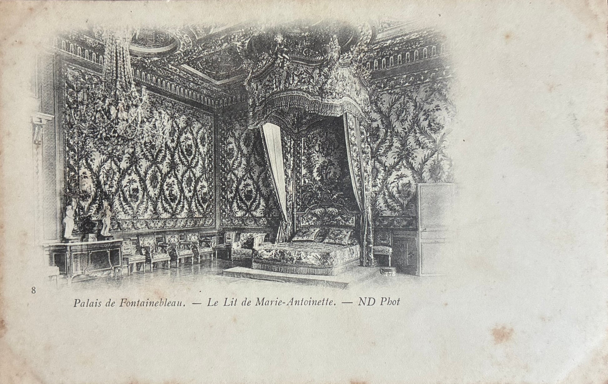 CPA FR77 Palais de Fontainebleau - Le Lit de Marie-Antoinette