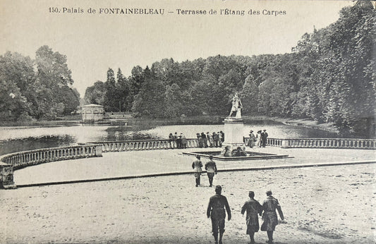 CPA FR77 Palais de Fontainebleau - Terrasse de l'étang des Carpes