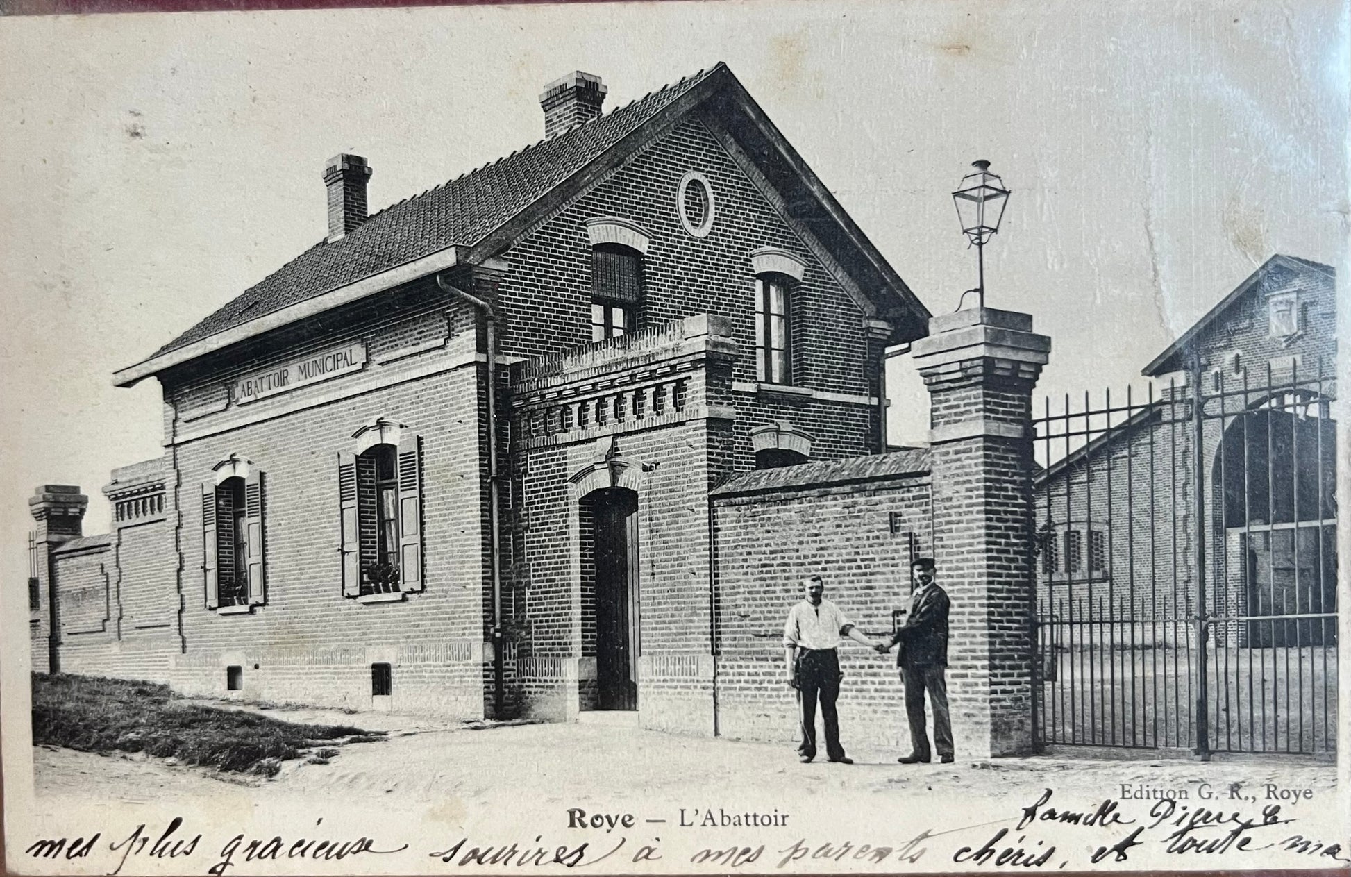 CPA FR80 Roye - L'abattoir