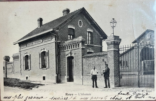 CPA FR80 Roye - L'abattoir