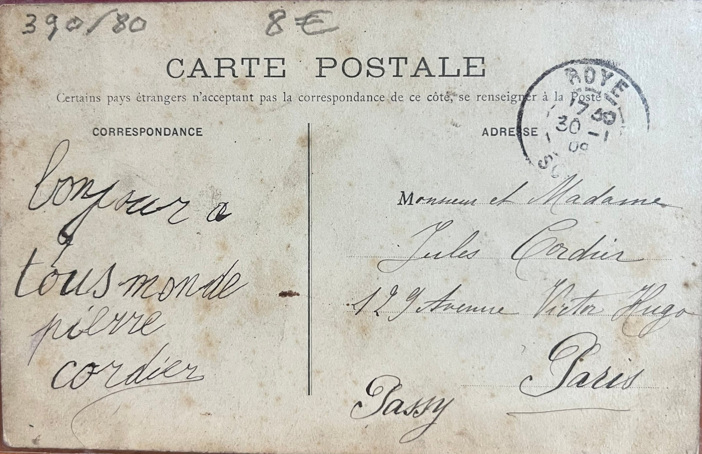 CPA FR80 Roye - La gendarmerie