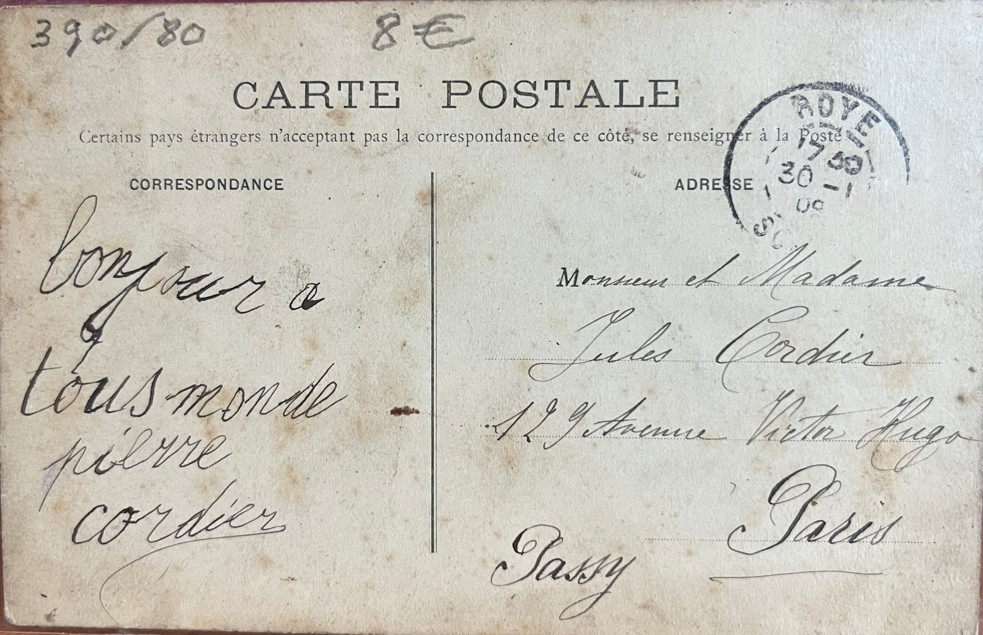 CPA FR80 Roye - La gendarmerie