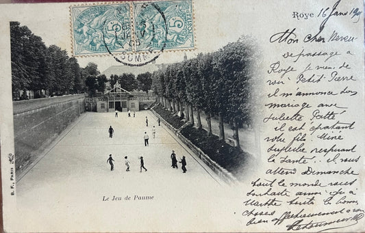 CPA FR80 Roye - Le jeu de paume