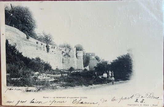 CPA FR80 Roye - Le rempart St-Laurent (1230)