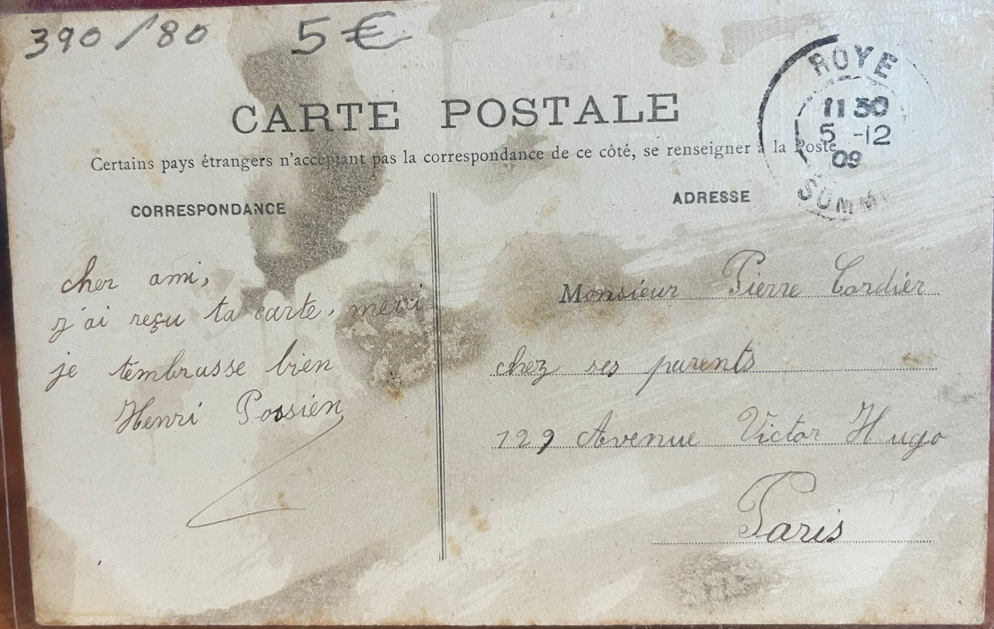 CPA FR80 Roye - Rue Saint-Georges