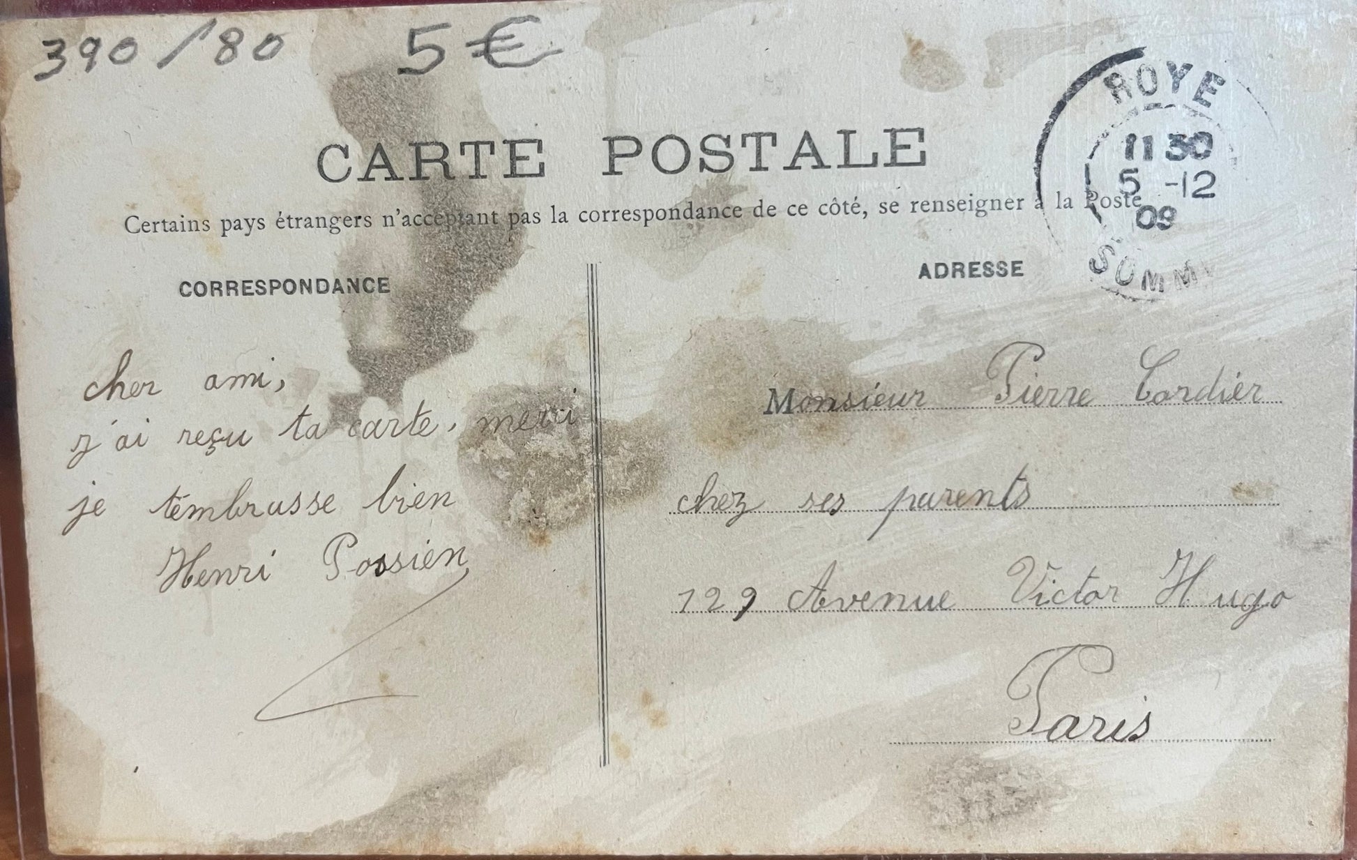 CPA FR80 Roye - Rue Saint-Georges