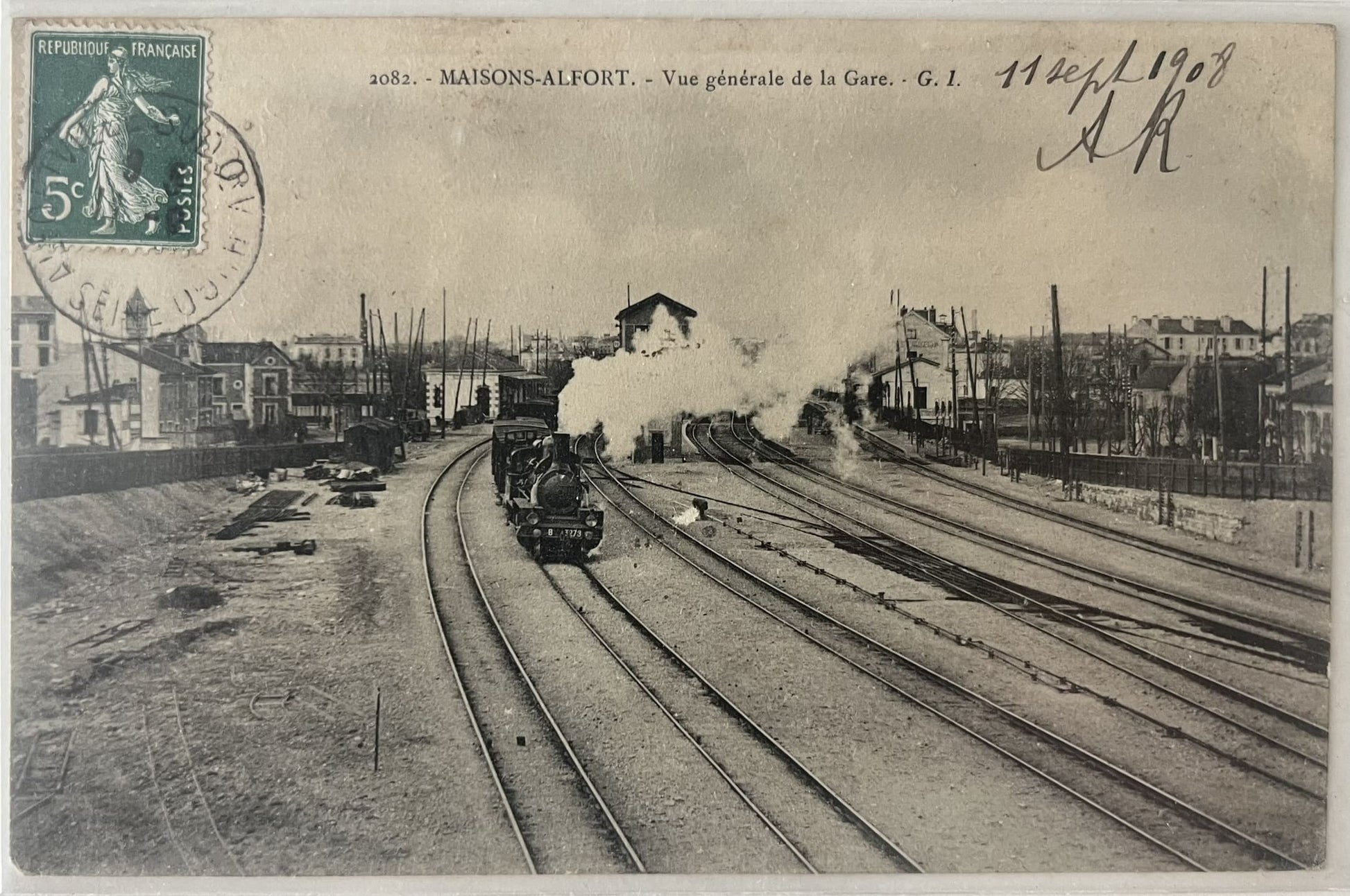 CPA FR94 Maisons-Alfort - Vue générale de la Gare - GI
