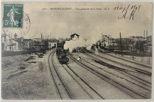 CPA FR94 Maisons-Alfort - Vue générale de la Gare - GI