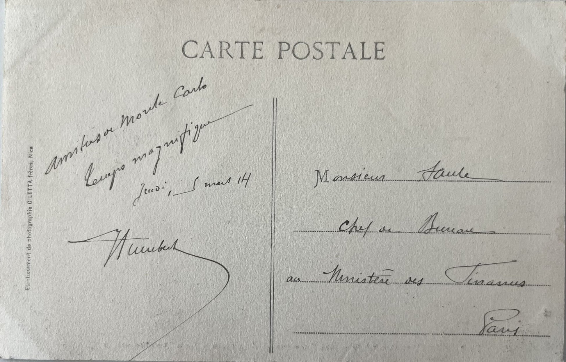 CPA MC Monte-Carlo - Le Casino et Jardins - Les Boulingrins