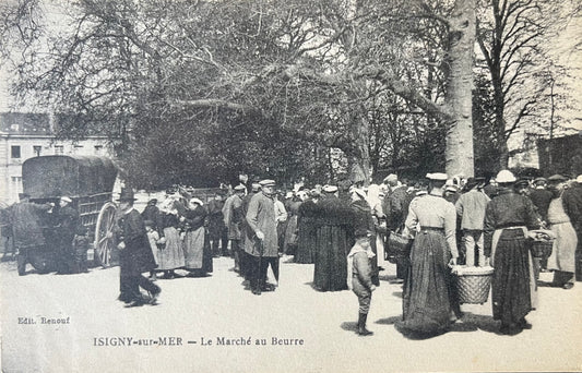 CPA FR14 Isigny-sur-Mer - Le Marché au Beurre