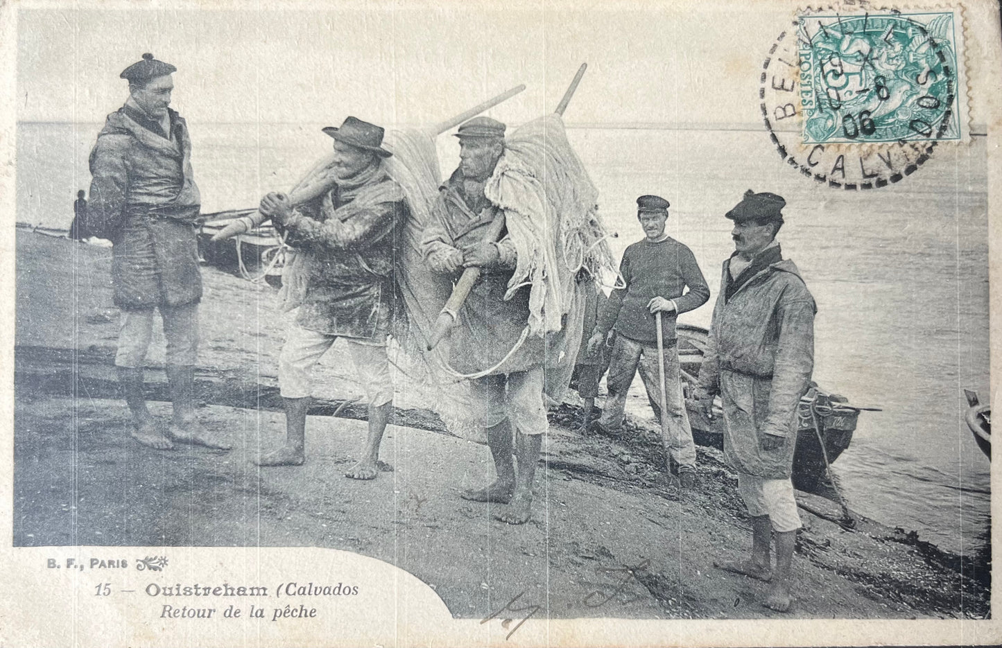 CPA FR14 Ouistreham (Calvados) - Retour de la pêche