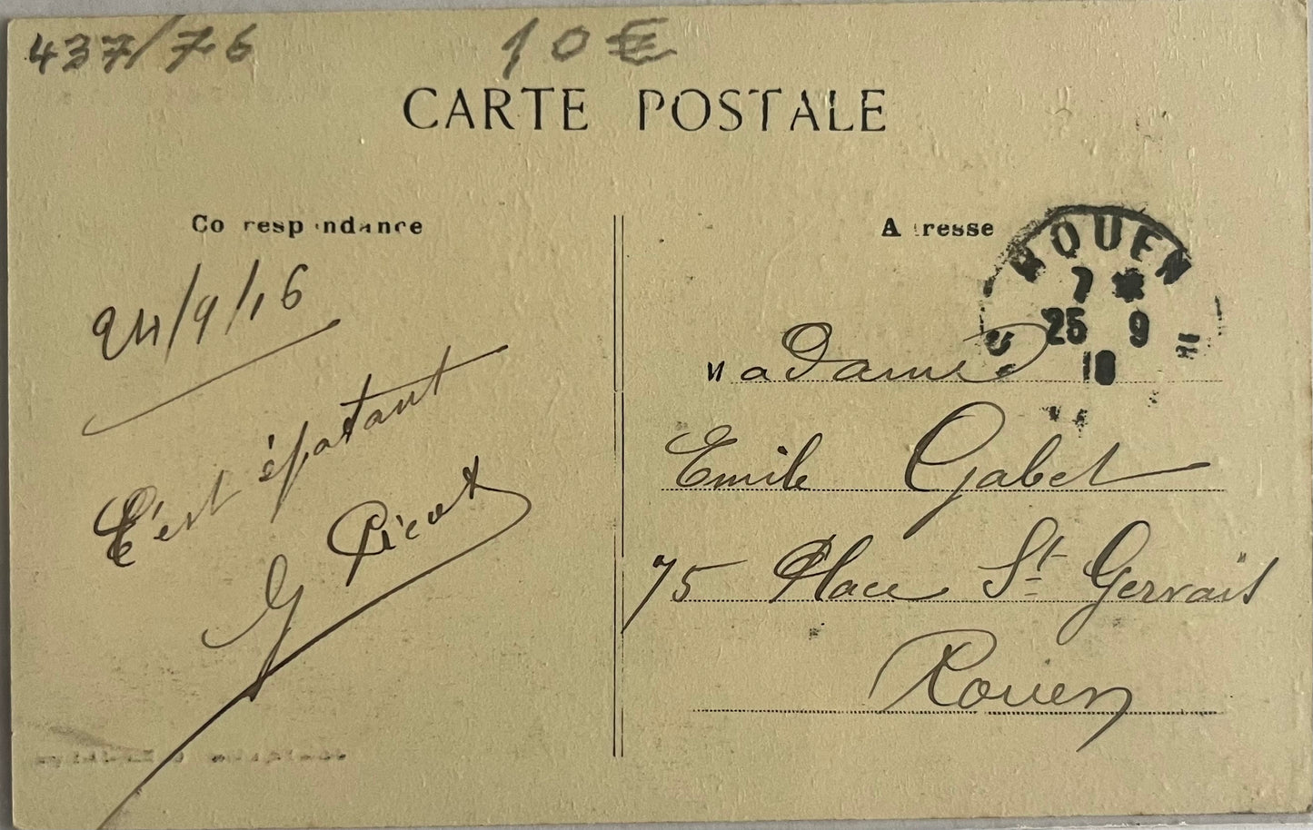 CPA FR76 La Vieux-Rue - Débit de tabac