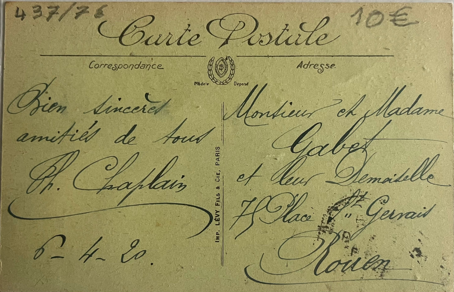 CPA FR76 Dieppe - La poissonerie