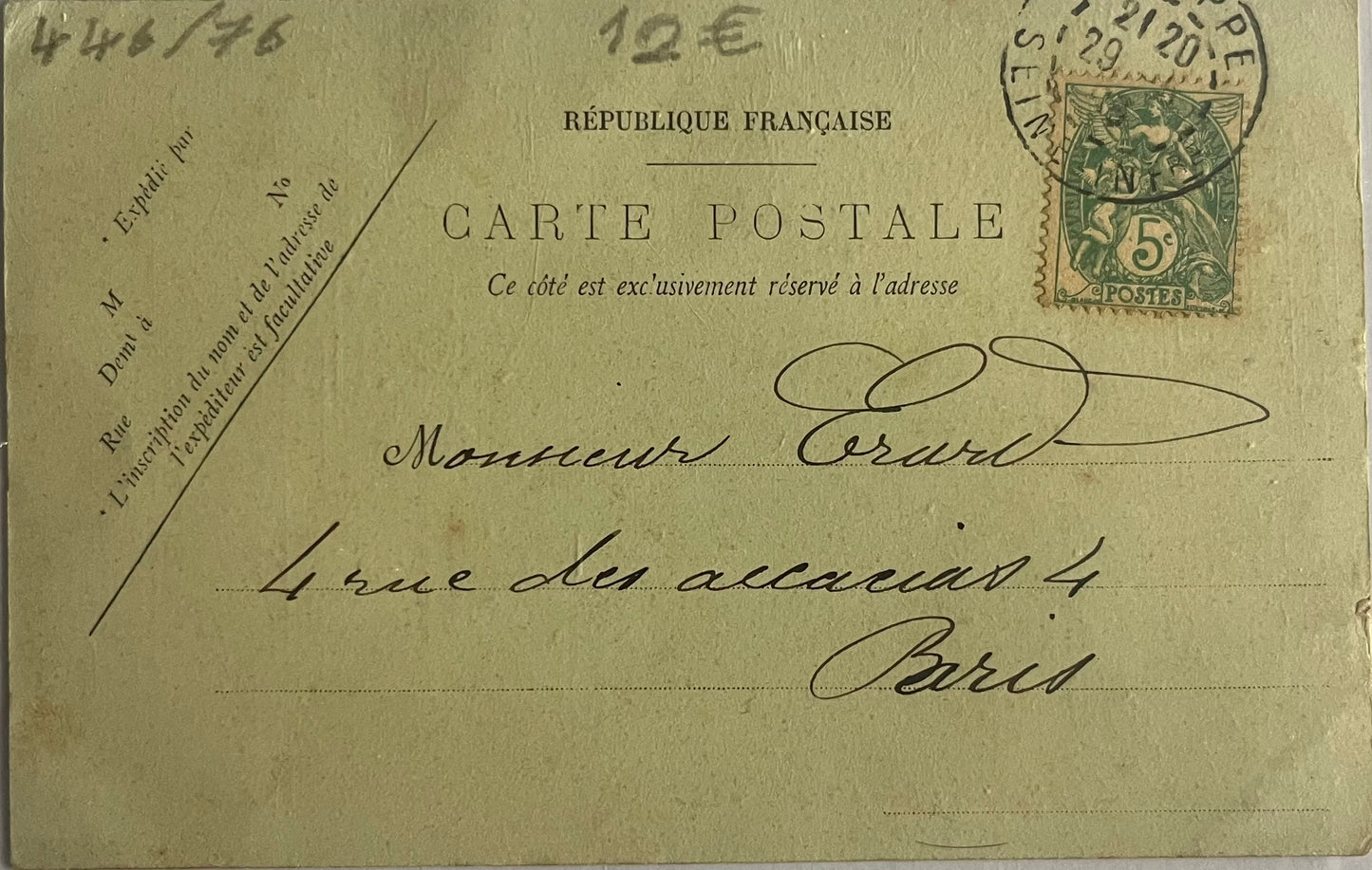 CPA FR76 Dieppe - La Vente du poisson à la criée